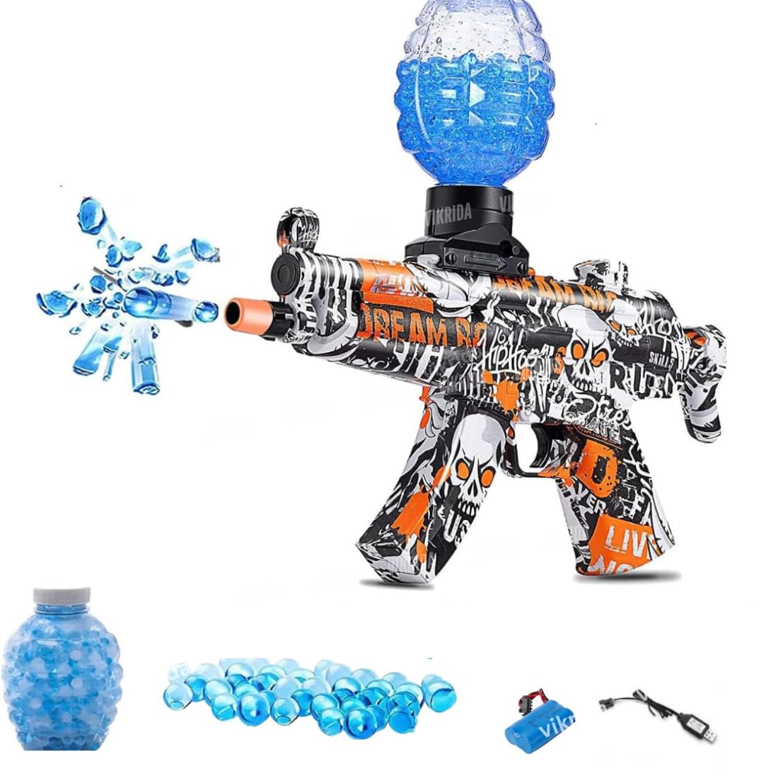 Electric Gel Ball Blaster Toy Gun – High-Speed Water Bullet Shooter for Outdoor Games