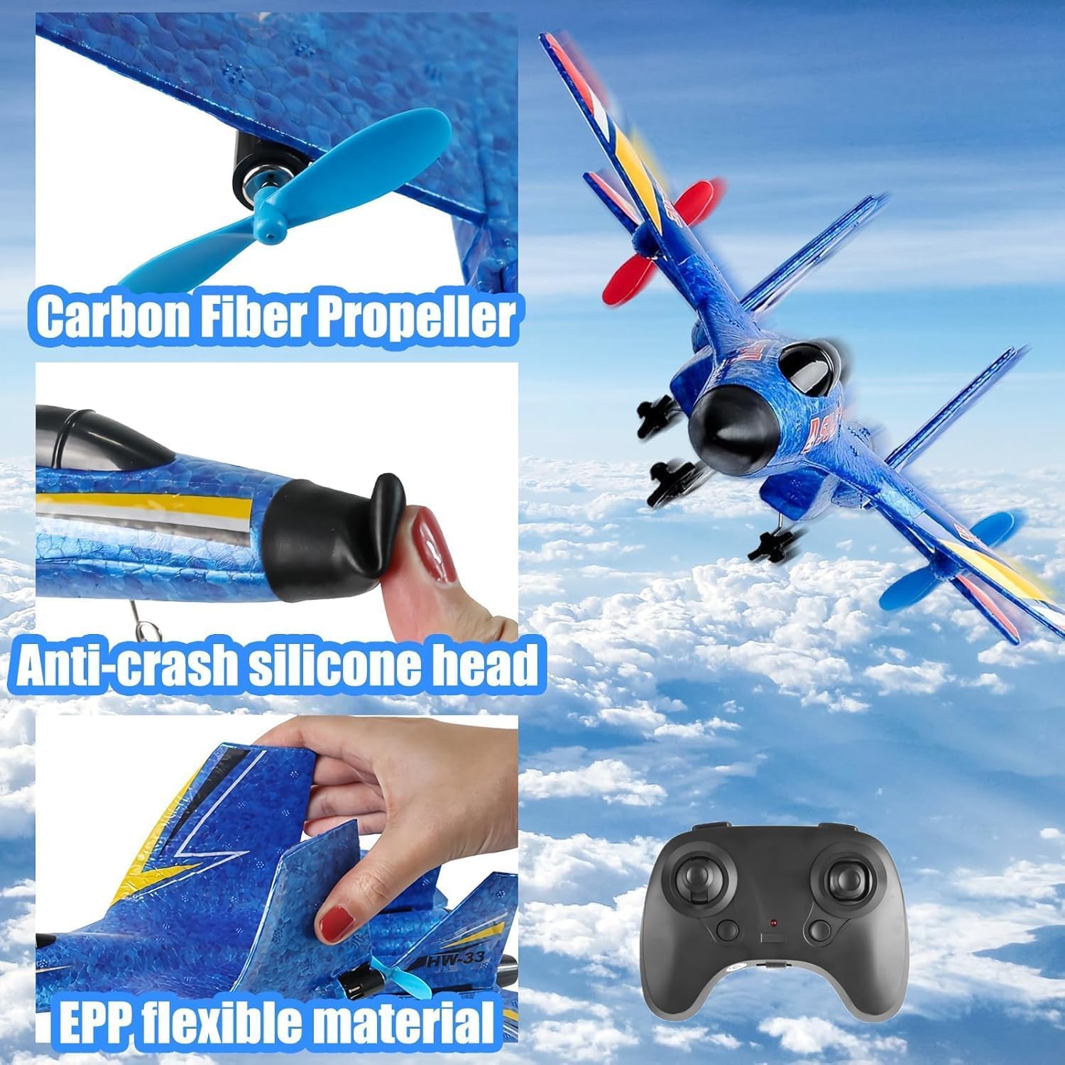 RC Fighter Jet Aircraft with Remote Control