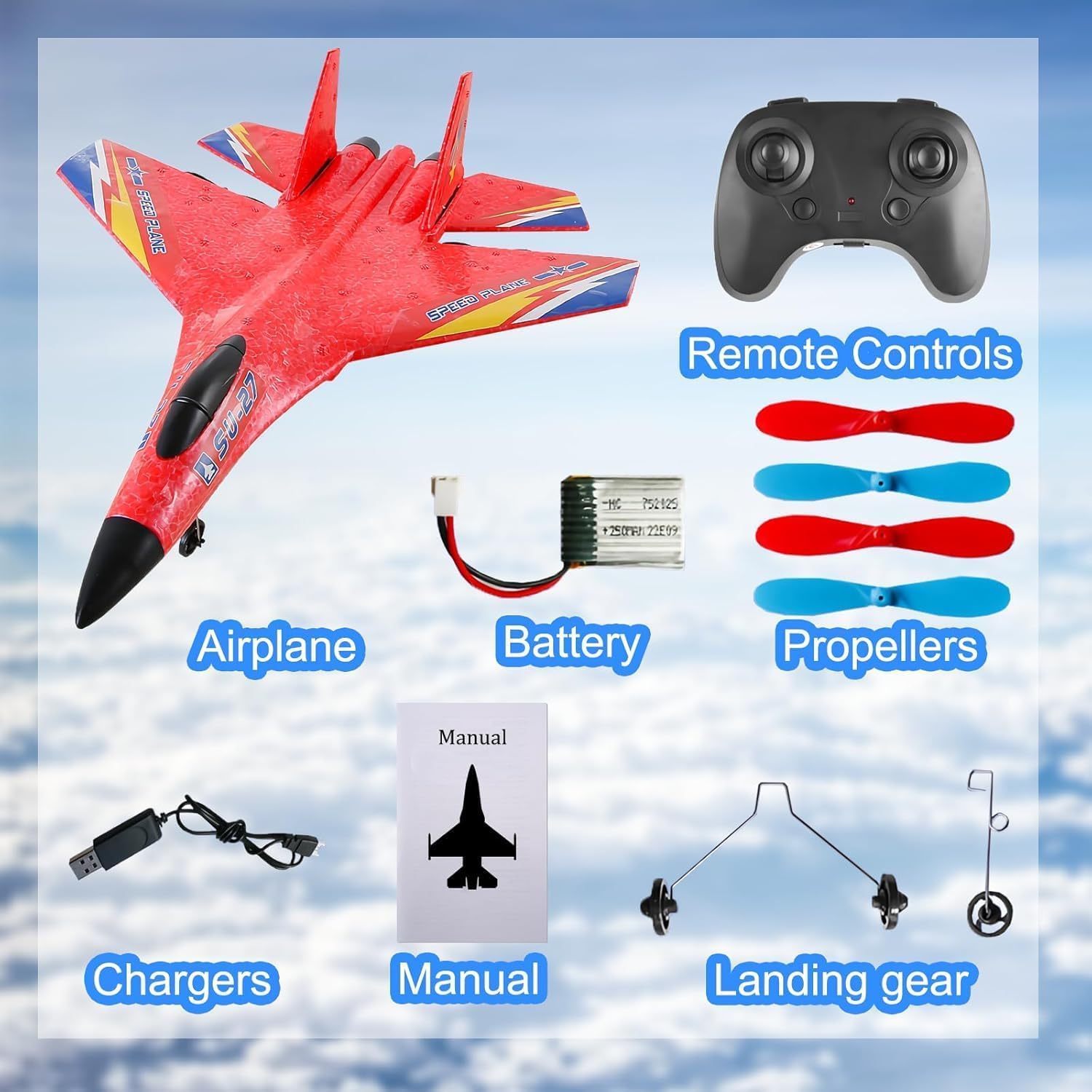 RC Fighter Jet Aircraft with Remote Control