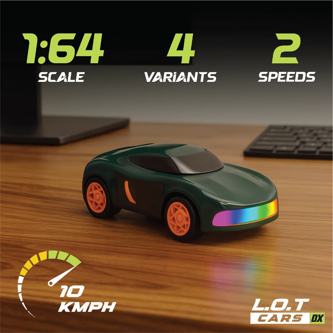 L.O.T Cars Dash - 1:64 Scale Mini RC Drift Car