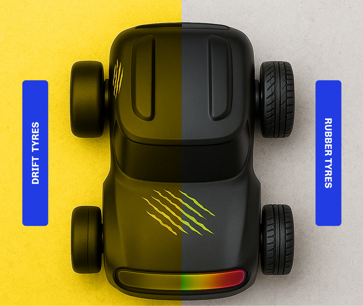 L.O.T Cars Dash - 1:64 Scale Mini RC Drift Car