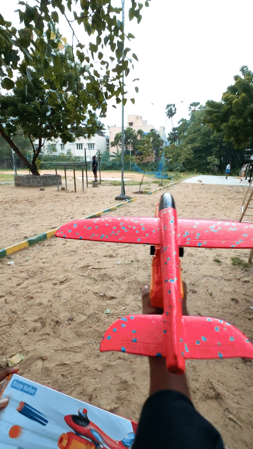 3 In 1 Plane Launcher Toys | Plane, Foam Darts And Foam Ball Shooter