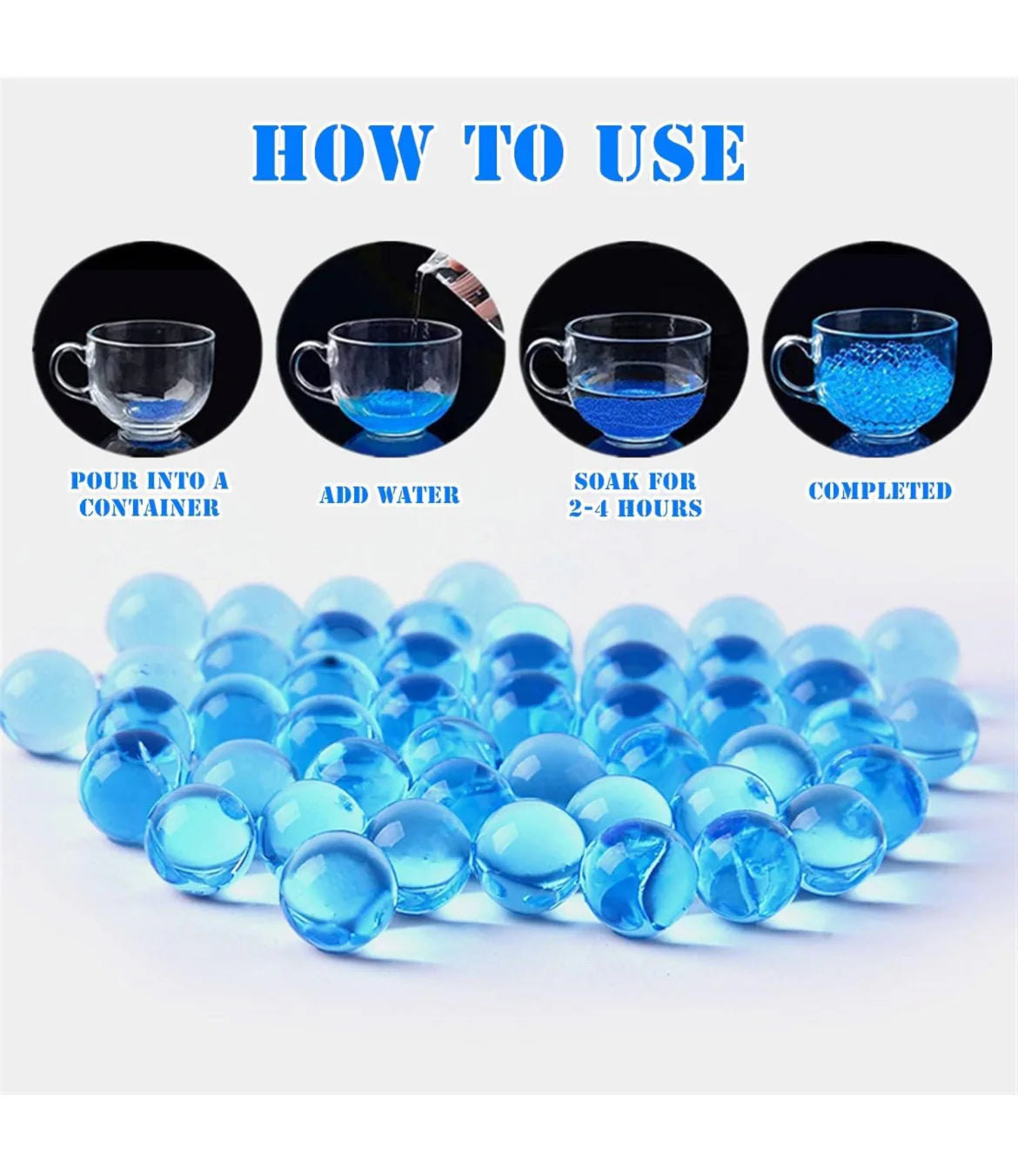 Electric Gel Ball Blaster Toy Gun – High-Speed Water Bullet Shooter for Outdoor Games
