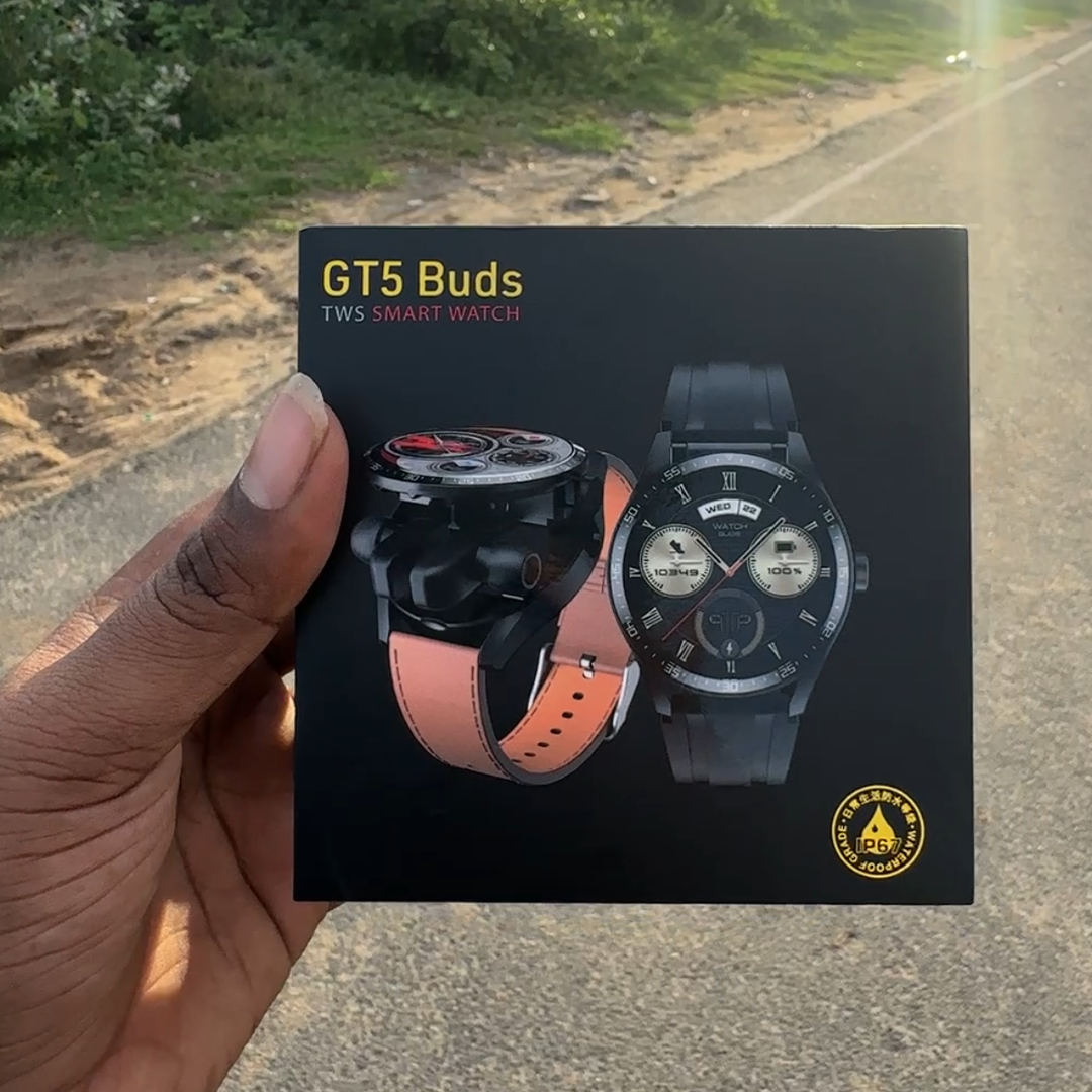 GT5 Buds 2-in-1 Smartwatch